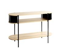 Pegane Table console salon - Chêne