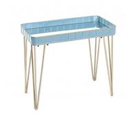 Pegane Table d'appoint - Bleu bronze