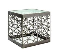 Pegane Table d'appoint carrée - bronze antique