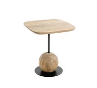 Pegane Table d'appoint carrée - Chêne