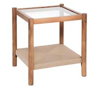 Pegane Table d'appoint carrée - Marron