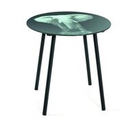 Pegane Table d'appoint éléphant - Noir-gris