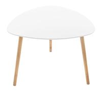 Pegane Table d'appoint ovale - Blanc