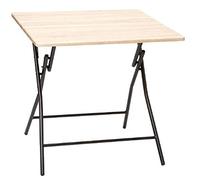 PEGANE Table d'appoint Pliante en métal Coloris Beige - L.80 x l.80 x H.75 cm