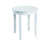 Pegane Table d'appoint ronde - Blanc