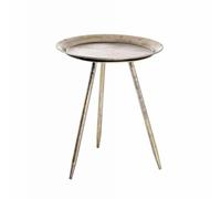 Pegane Table d'appoint ronde - Bronze antique
