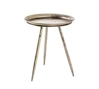 Pegane Table d'appoint ronde - Bronze antique