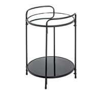 Pegane Table d'appoint ronde - Noir