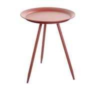 Pegane Table d'appoint ronde - rouge