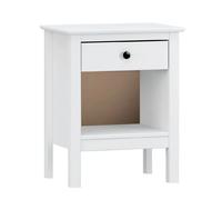 Pegane Table de chevet 1 tiroir - Blanc