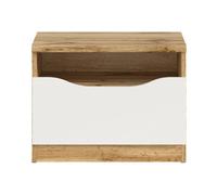 Pegane Table de chevet 1 tiroir - Chêne