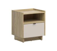 Pegane Table de chevet 1 tiroir - Chêne