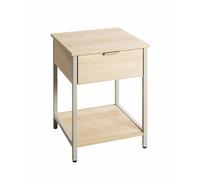 Pegane Table de chevet 1 tiroir - Chêne