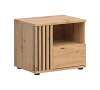Pegane Table de chevet 1 tiroir - Chêne