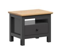 Pegane Table de chevet 1 tiroir - Graphite