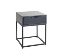Pegane Table de chevet 1 tiroir - Noir