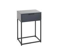 Pegane Table de chevet 1 tiroir - Noir