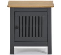 Pegane Table de chevet à porte - Chêne