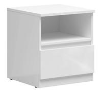 Pegane Table de chevet avec tiroir - Blanc