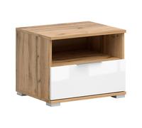Pegane Table de chevet avec tiroir - Chêne