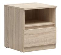 Pegane Table de chevet avec tiroir - Chêne sonoma