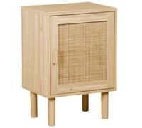 Pegane Table de chevet en bois - Naturel