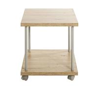 Pegane Table de desserte MDF et métal - Gris