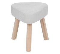 Pegane Tabouret d'appoint en bois - Blanc
