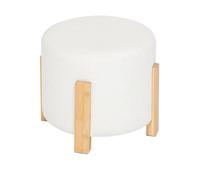 Pegane Tabouret d'appoint en bois - Blanc