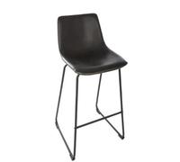 Pegane Tabouret de bar métal - Noir