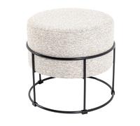 Pegane Tabouret en tissu - Crème
