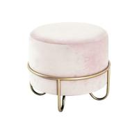 Pegane Tabouret velours - Crème