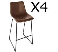 Pegane Tabourets de bar - Marron