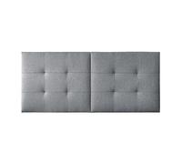 Pegane Tête de lit 160 cm tissu - Gris