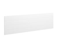 PEGANE Tête de lit Blanche Moderne avec Design à Lignes Horizontales - Longueur 156 x Hauteur 45,5 x Profondeur 1,5 cm