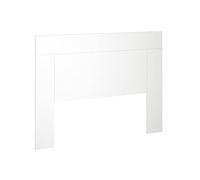 PEGANE Tête de lit en Bois et Coton Coloris Blanc - Longueur 165 x Profondeur 2,5 x Hauteur 130 cm