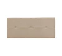 Pegane Tête de lit en similicuir - Beige