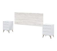 Pegane Tête de lit moderne - Blanc