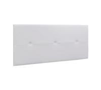 Pegane Tête de lit simili cuir - Blanc