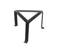 PEGANE Trépied pour cheminée Feux Triangulaire en Fer forgé Coloris Noir - Hauteur 17 x Côté 25 cm
