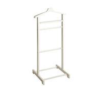 PEGANE Valet de Chambre Valet de Nuit en Bambou Massif Coloris Blanc - Longueur 48 x Profondeur 36 x Hauteur 97 cm