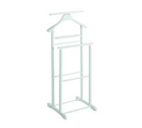 Pegane Valet de nuit double en bois - Blanc