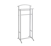 PEGANE Valet de Nuit Double en métal Gris - Longueur 48 x Hauteur 107 x Profondeur 36 cm
