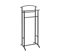 PEGANE Valet de Nuit Double en métal Noir - Longueur 48 x Hauteur 107 x Profondeur 36 cm