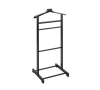PEGANE Valet de Nuit en Bambou laqué Noir - Longueur 48 x Hauteur 97 x Profondeur 36 cm