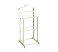 PEGANE Valet de Nuit Valet de Chambre en Bambou Massif Coloris Blanc - Longueur 48 x Profondeur 36 x Hauteur 97 cm