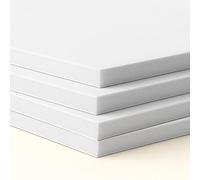 Pegasus Lot de 4 plaques rigides blanches A3 Épaisseur 10 mm Alternative au carton plume, légère, imperméable et durable pour impression et affiche (A3-42 x 29,7 mm)