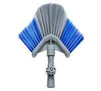 Peggy Perfect Balai de plafond - Tête de rechange avec joint d'angle - Avec filetage allemand (2,2 cm de diamètre), poils durs et doux, utilisable en intérieur et en extérieur, idéal pour les toiles