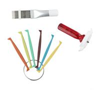 Peigne à Ailettes FCR6 3PCS pour Climatisation Réparation | Redresse les ailettes pliées, améliore le flux d'air, kit complet 3 , usage professionnel