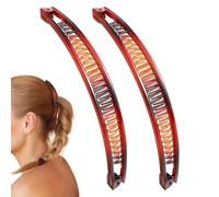 Peigne À Cheveux Forme Banane Accessoire Coiffure Tendance Sans Aucune | Pinces À Cheveux Banane Pour Femmes, Filles, Pour Toutes Occasions : Plage, Été, Fête, Maison, Sport, M